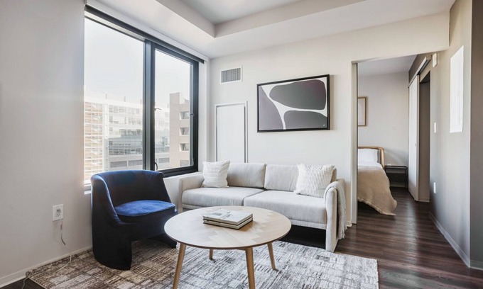 Theatre District Apartment | Luxe Theater Dist 2BR w/Gym, Lounge, Rooftop & A/C, by Blueground
