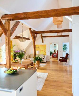 Tremsbuettel Apartment | Luxuriöses Loft mit schönem Blick