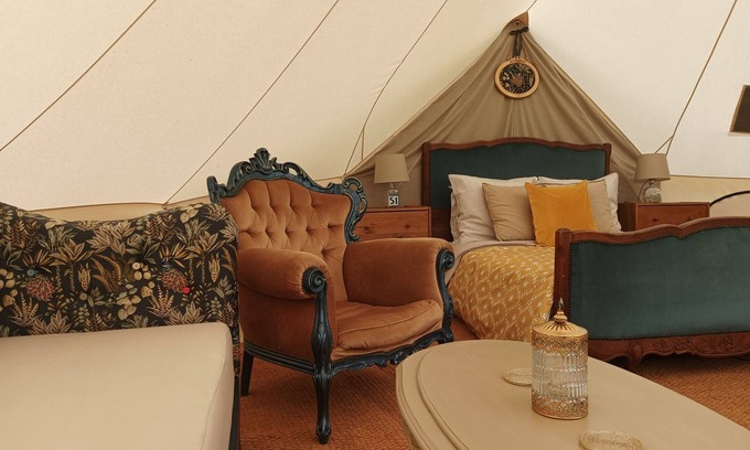 Auzances Cabin | Luxury Bell Tent Glamping in the heart of rural France