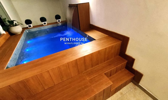 Miraflores Condo | LUXURY DUPLEX PRIVATE HOT SWIMMING POOL Miraflores