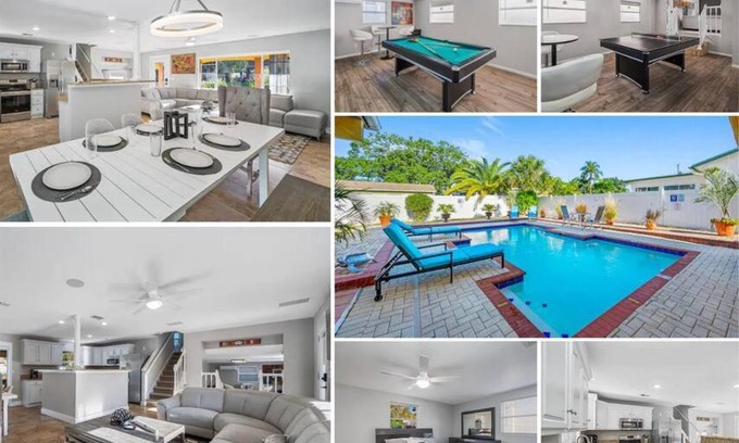 Bay Crest Park House | Luxury Heated Salt Pool House in Perfect Location!