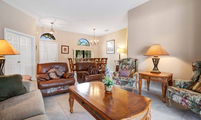 Legacy Park Villa | Luxury Home, Arcade, Heated Private Pool Free, Near Disneyland. Pet Friendly.
