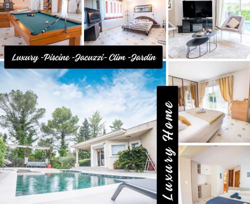 Montferrier-sur-Lez Villa | Luxury Home -Villa-Piscine-Jacuzzi-Famille-Table de billard - Top Pros ServicesConciergerie