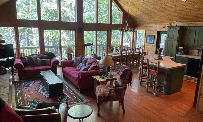 Spooner Cabin | Luxury Lake Home for large group getaways