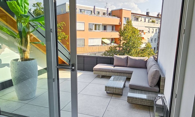 Obersendling Apartment | Luxus Dachgeschoss City Wohnung Neubau 80m²