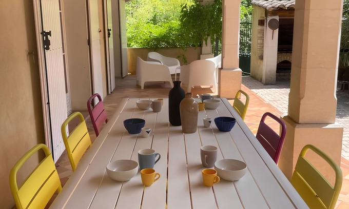 Saint-Julien-de-Peyrolas Villa | Magnifique Villa Les Oliviers - 10 Pers Avec Piscine - 5 min Gorges D'ardèche