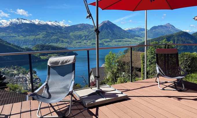 Vitznau House | Magnificent mountain & lake views on the Rigi. At the famous mountain railroad