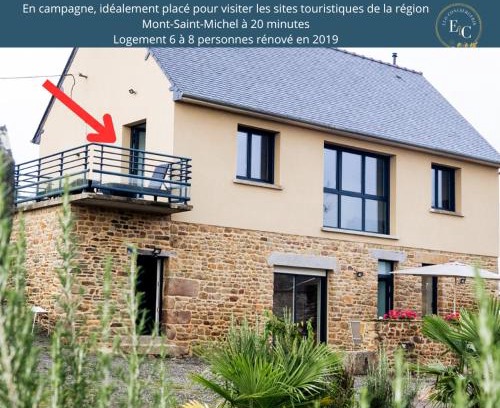 Baguer-Pican House | Maison comprenant deux gîtes à louer, ensemble ou indépendamment, capacité de 4 à 19 personnes Idéalement placé pour visiter le Mont-Saint-Michel, Saint-Malo et les alentours
