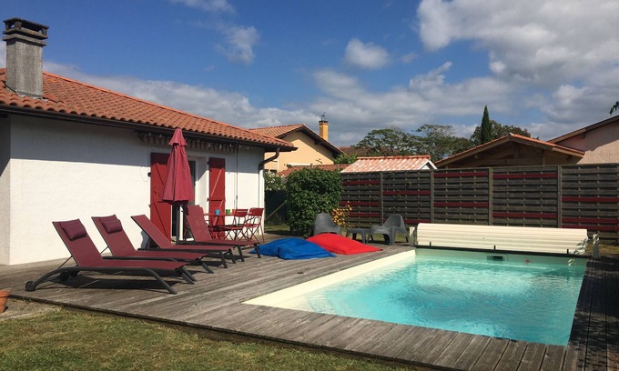 Tarnos House | Maison Confort 3 Chambres Piscine- 6 Couchages, Tarnos Limite Pays Basques