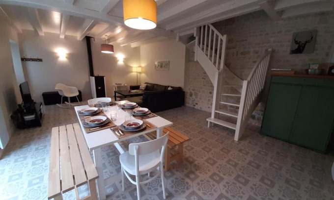 Coulonges House | Maison de charme avec équipements bébé, vélos, fibre, proximité rivière - Coulonges - FR-1-653-127
