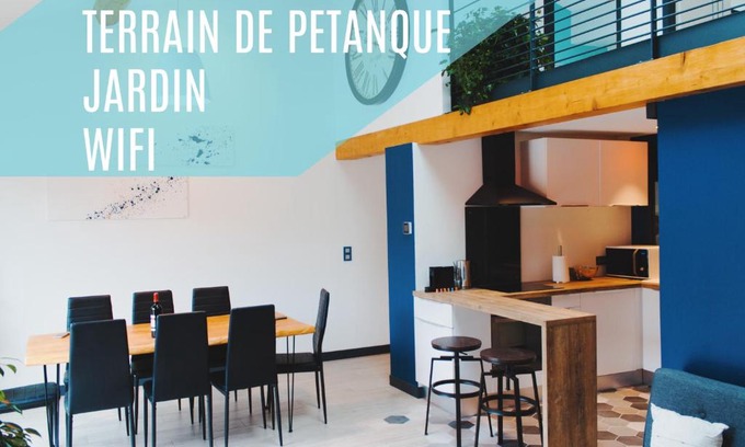 Beauzelle Villa | Maison jardin pétanque, MEETT, Airbus, aéroport, golf