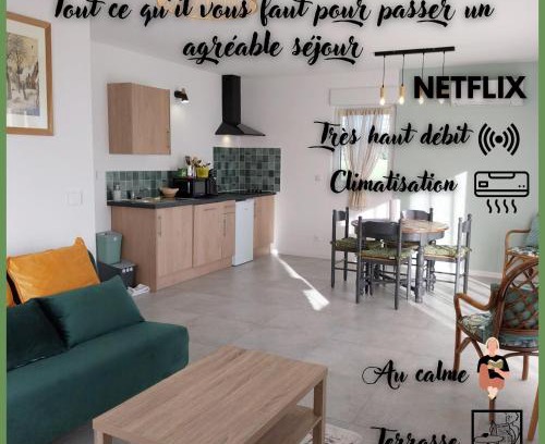 Hem-Lenglet Apartment | Maison Les Blés d'Or, plain-pied, Wi-Fi, parking privé