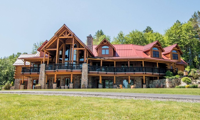 Cold Brook Cabin | MAJESTIC LAKE FRONT LUXURY ADIRONDACK LODGE FEATURING 8,898 SQ. FT LIVING SPACE