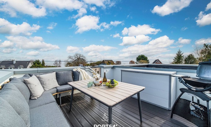 Bockholm House | Meerliebe - sea view, roof terrace, infrared sauna, shower, e-charging station