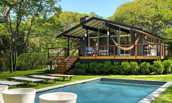 Lion Head Beach House | Mid-Century Modern Beach House: Private Beach Access, Pool, and Chef’s Kitchen