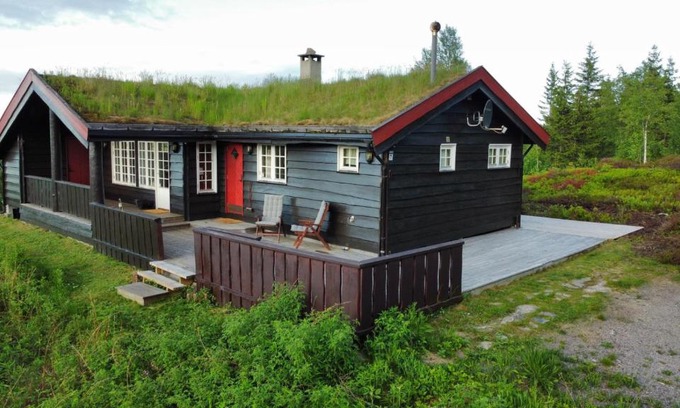 Lardal Municipality House | Middagslia - cabin at Skrim with amazing view