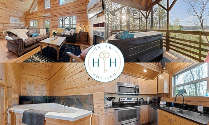 Jasper Cabin | Mnt. View Cabin Near River w/Hot Tub + Fire Pit