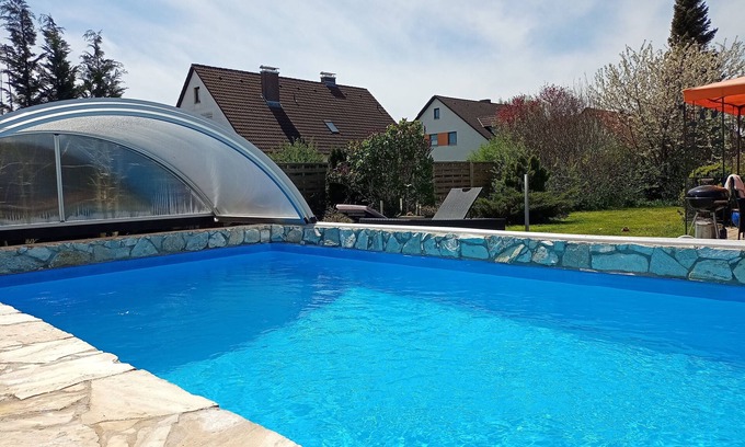 Theilenhofen Apartment | Mod. Apartment. with pool u. Veranda am Brombachsee - Wellness Oasis. Dogs welcome