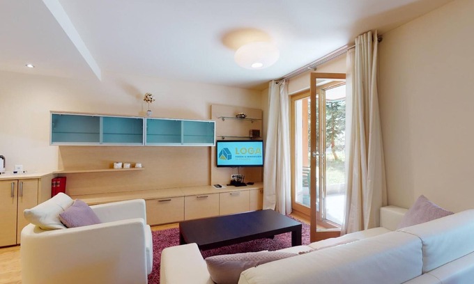 Madulain Apartment | Modern 3½-room apartment on the ground floor, approx.