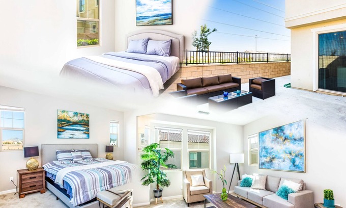 Ontario House | Modern 4BR Retreat: Fast WiFi, Flexible Lease, Pet-Friendly, Near ONT Air #41414