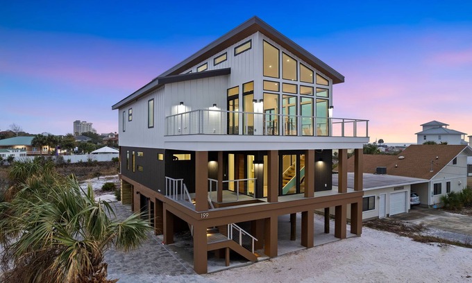 Tang-O-Mar House | Modern Beachfront Luxury - Private Pool & Golf Cart