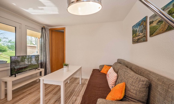 Luetow House | Modern bungalow in Lütow on the Achterwasser with terrace and jetty access