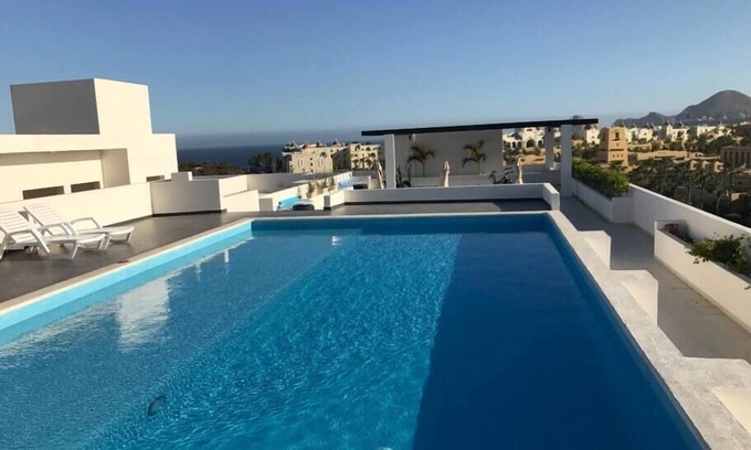 El Tezal Condo | Modern Condo 2BR with Rooftop Pool Ocean Views 10 Min Walk to Medano Beach and