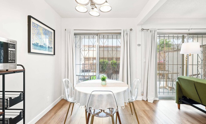 Monterey Park Apartment | Modern Cozy Retreat Stylish Stay With Patio & Parking