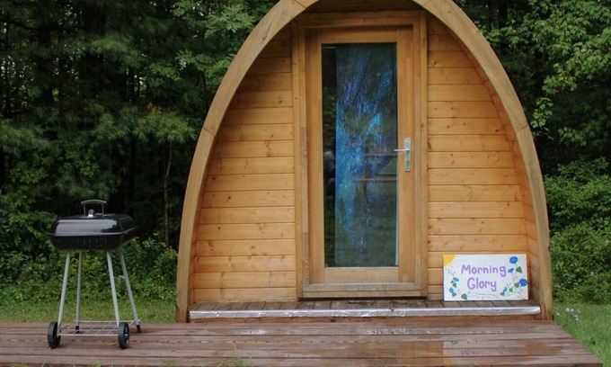 Etna House | Morning Glory Camping Pod for 2 in Woodland Campground