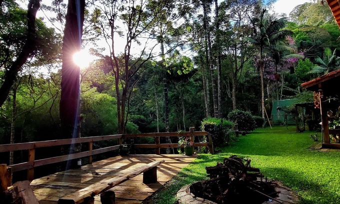 Campos do Jordao Ski Chalet | Mountain house with magnificent outdoor area and two wooden chalets