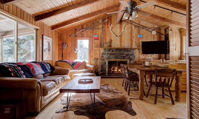Taos Ski Valley Cabin | Mountain & River View | Families | Bunk Room | Pets OK