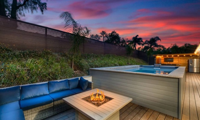 Fletcher Hills House | Mountain View 10BR Sleeps 31 Pool Spa Games