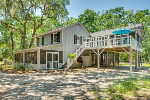 Edisto Island House | Near Edisto Beach State Park Home with Lanais!