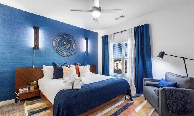 Medical Center District Apartment | Nestled at The Ambience, this modern, curated apartment offers upscale amenities & effortless access to San Antonio’s best attractions, dining, and entertainment. Explore the city’s vibrant culture or visit iconic landmarks: The Alamo & River Walk.