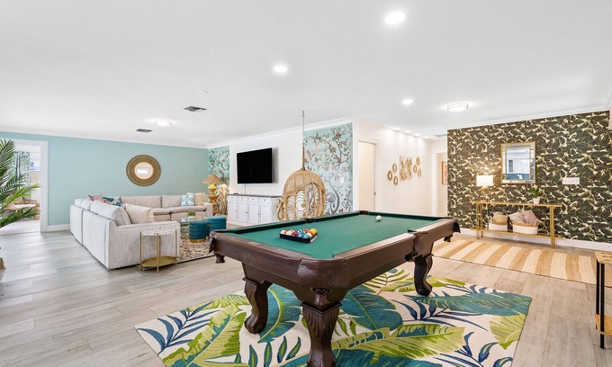 Villages of Palm Beach Lakes House | NEW 6BR Beach Resort-Style Game House! Heated Pool