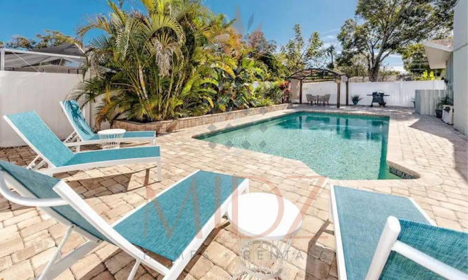 Walsingham House | NEW! Centrally Located & Spacious Pool Home|3BD/2BA