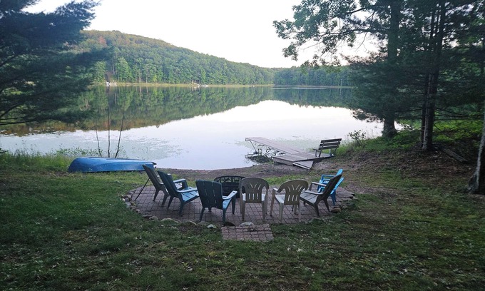 Birchwood Cabin | New! Douglas Lakeside Retreat- Paddleboards, kayaks & canoe! Pet Friendly!