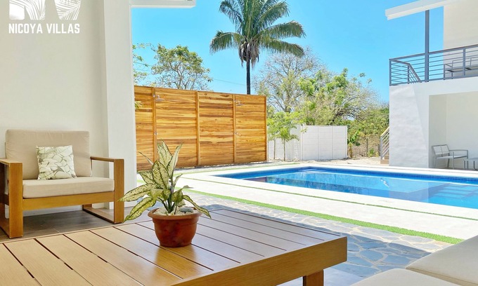 Mal Pais Villa | New Listing Relaxing Nicoya Villas across from Mal Pais beach!