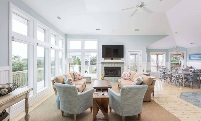 Duck House | New Listing! Semi Ocean Front with Pool & Hot Tub