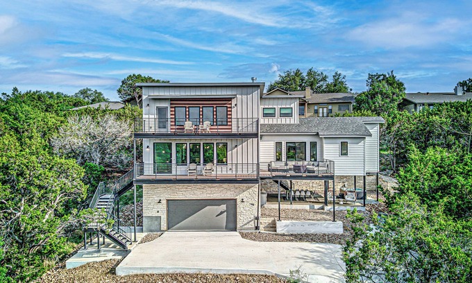 Point Venture House | NEW LISTING! Stunning Lakehouse with Views, Hot Tub & Game Room!