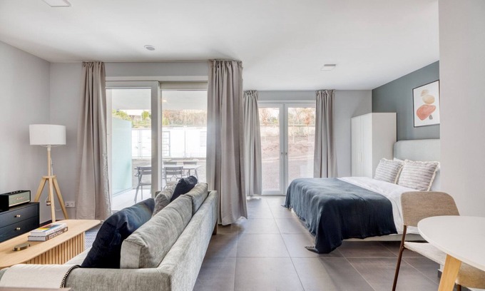 Muhlenbach Apartment | New Mühlenbach Studio w/Balcony & Elevator nr bus station, by Blueground