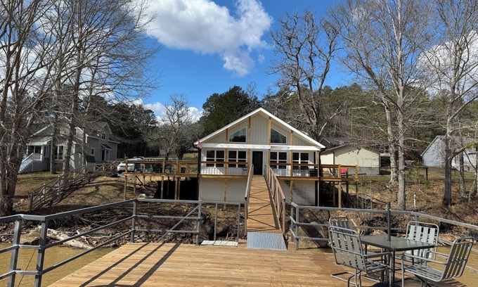 Double Springs House | New REDEEMED Lakehouse. Walk out the front door to the dock