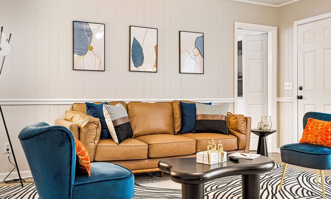 Columbus House | New! Relaxing Nature Retreat -Family-Friendly Home Near Fort Benning – Sleeps 8