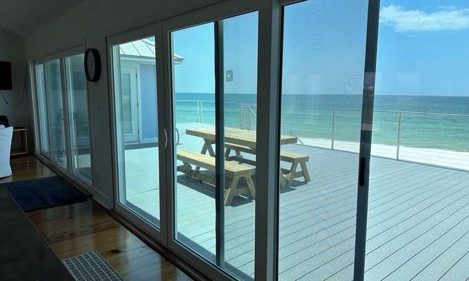 Port St. Joe House | New rental 1 level on Beach Sunset Sunrise Views & Huge Deck furthest NORTH Cape