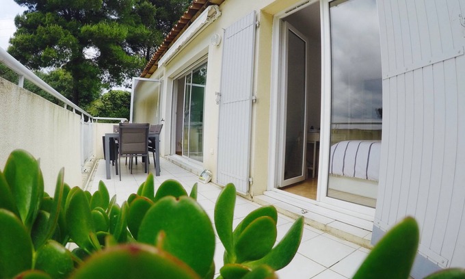 Sainte-Maxime Apartment | Nice 43m2 apartment, large terrace, small sea view