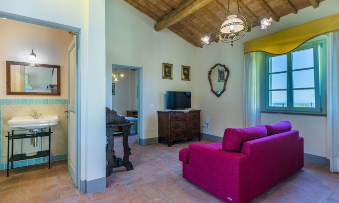 Castiglioncello Apartment | Nice apartment with pool, A/C, WIFI, TV, patio, pets allowed, panoramic view and parking