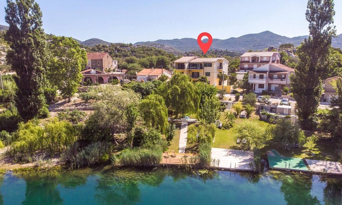 Ploce Apartment | Nice apartment in Bacina with private swimming pool, can be inside or outside