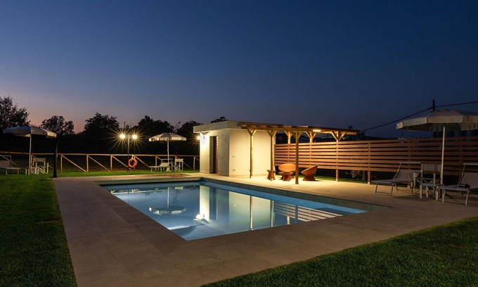 Larciano House | Nice apartment in villa for 4 people with pool, A/C, WIFI, TV, panoramic view and parking