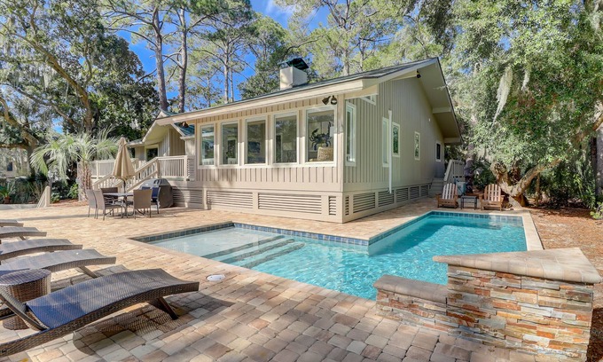 Sea Pines House | Nicely Renovated BEAUTIFUL Dog Friendly Sea Pines Home w/a Private Pool!