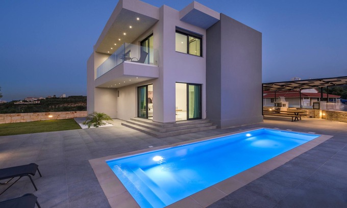 Agia Marina Villa | Nikolioudis Luxury Villa Spirit - 900m From Agia Marina Beach